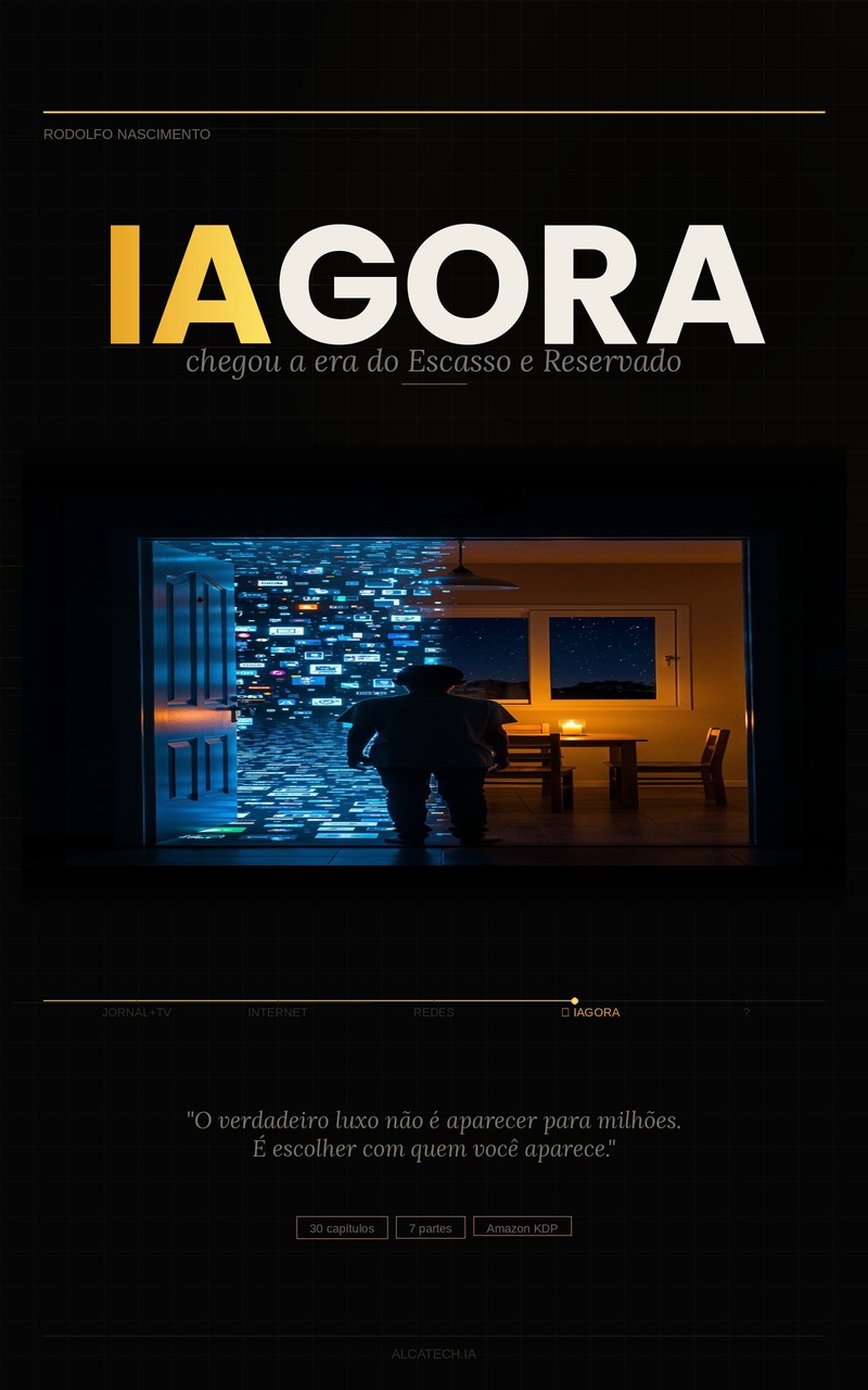 IAgora? · chegou a era do Escasso e Reservado · Rodolfo Nascimento
